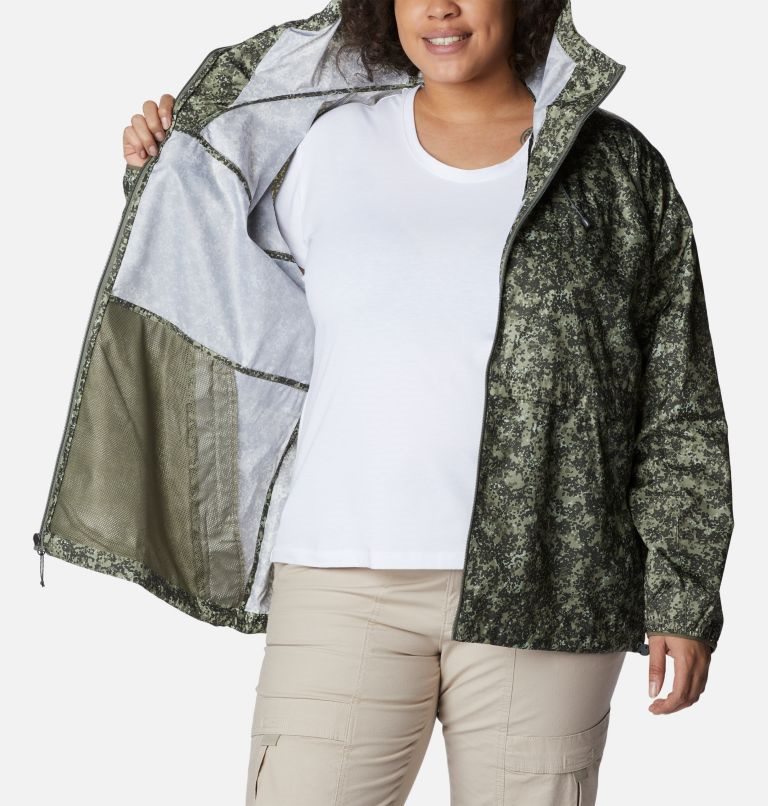 Jacheta Columbia Alpine Chill Windbreaker Dama Verzi | Plus Size YI7Q9ZMAS